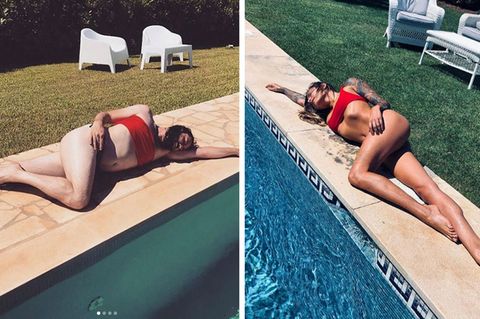 Sophia Thomalla räkelt sich am Pool