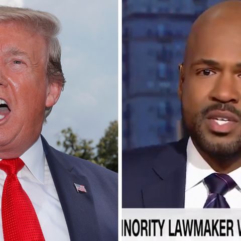 US-Präsident Donald Trump, CNN-Moderator Victor Blackwell
