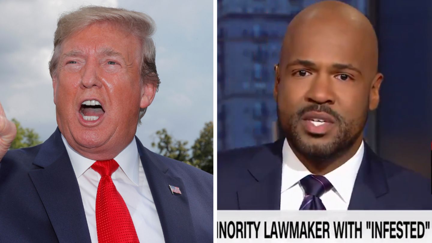 US-Präsident Donald Trump, CNN-Moderator Victor Blackwell