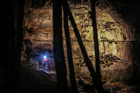 Rettungsaktion Falkensteiner Höhle