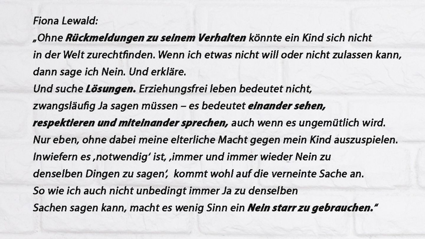 Erziehung: Klares "Nein" oder doch lieber "unerzogen"?