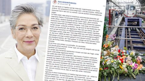 Verlegerin Karin Schmid-Friderichs; Facebook-Post; niedergelegte Blumen am Frankfurter Hauptbahnhof
