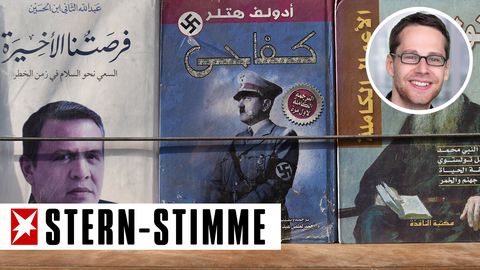 Ein Bücherstand in der Altstadt von Amman. In der Arabischen Welt verehren viele immer noch Adolf Hitler.