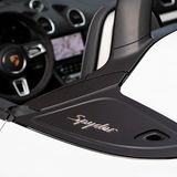 der Porsche 718 Spyder wiegt 1.420 Kilogramm