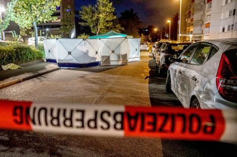 Tatort des Schwertangriffs in Stuttgart