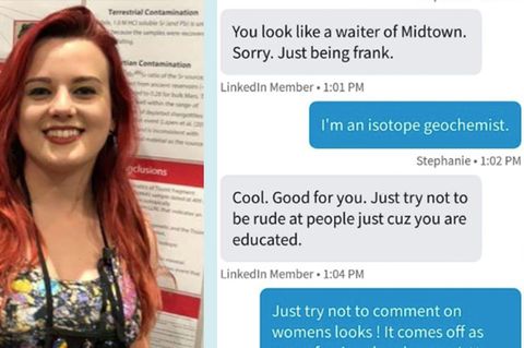Wissenschaftlerin Stephanie und die sexistischen Textnachrichten