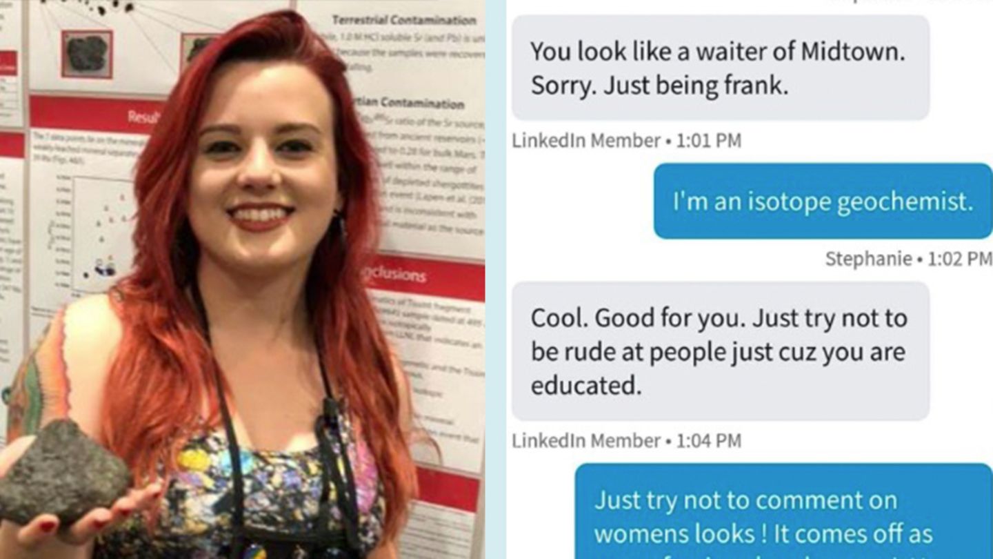 Wissenschaftlerin Stephanie und die sexistischen Textnachrichten
