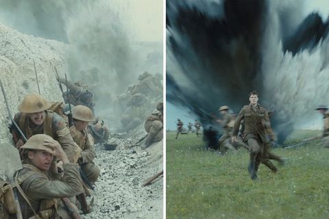 Szenen aus dem Kriegsfilm "1917"