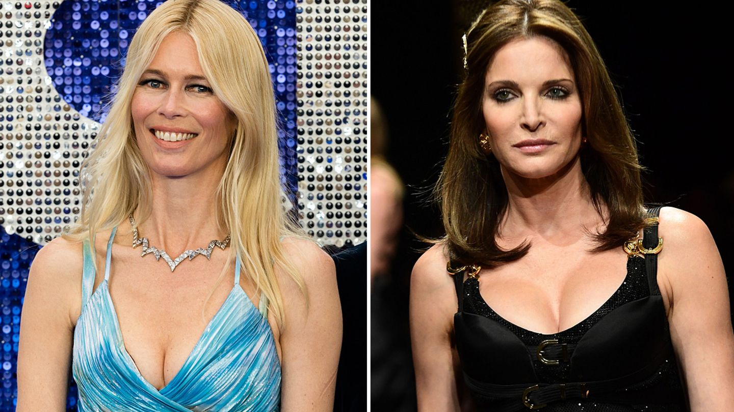 Claudia Schiffer und Stephanie Seymour