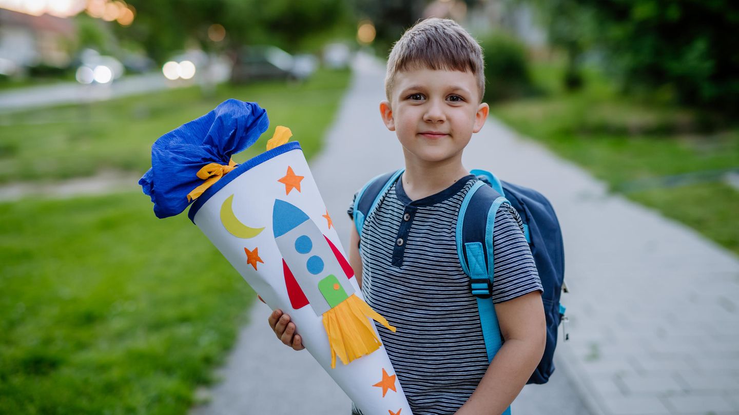 Zur Einschulung gibt es eine Schultüte
