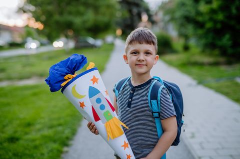 Zur Einschulung gibt es eine Schultüte