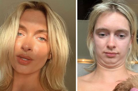 Influencerin zeigt den Unterschied zwischen Schönheit und Realität