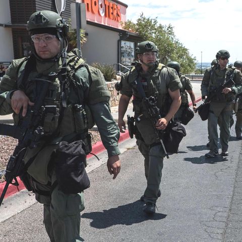 Einsatzkräfte am Tatort in El Paso im US-Bundesstaat Texas