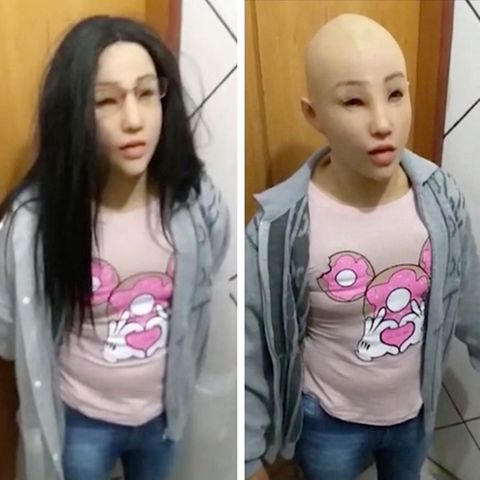 Mit Maske, Perücke, Brille und in Frauenkleidern hat ein Häftling versucht, aus einem Gefängnis in Rio de Janeiro zu entkommen.