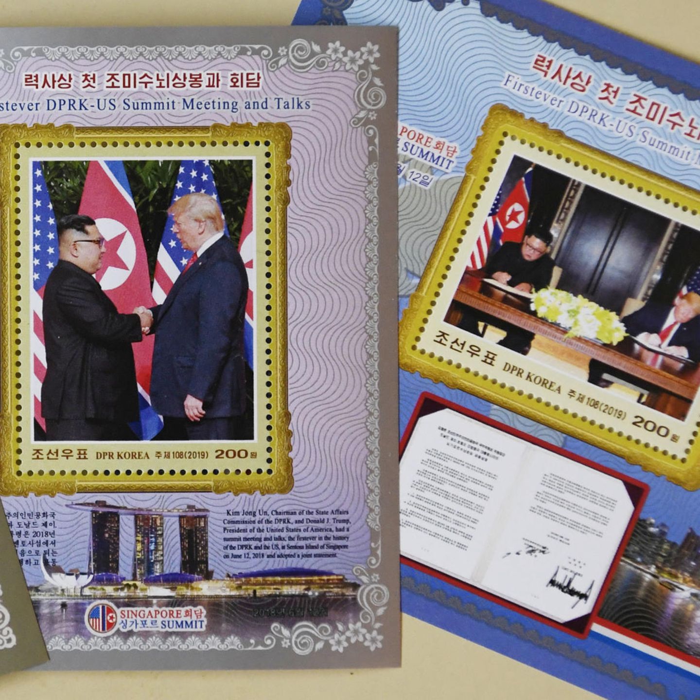 Nordkorea Veroffentlicht Briefmarken Mit Donald Trump Als Motiv Stern De