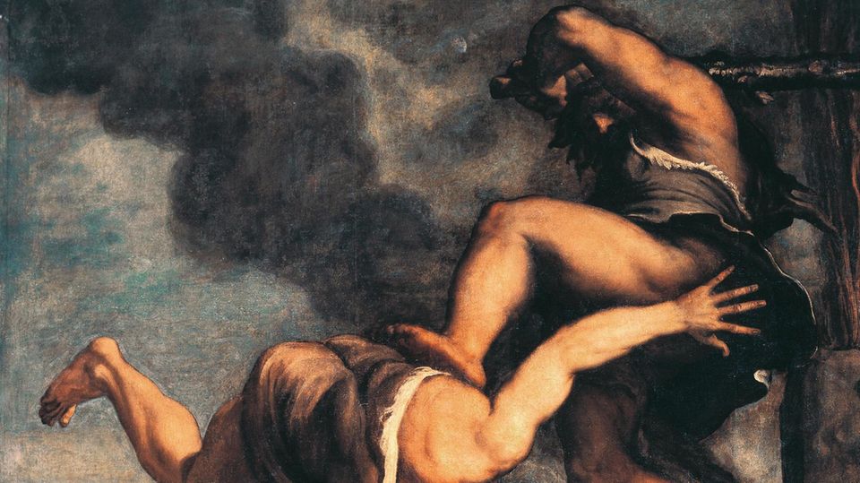 Cain and Abel, Titian (ca 1490–1576). Church of the Salute, Venice