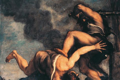 Cain and Abel, Titian (ca 1490–1576). Church of the Salute, Venice