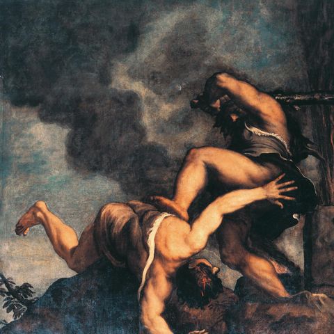 Cain and Abel, Titian (ca 1490–1576). Church of the Salute, Venice