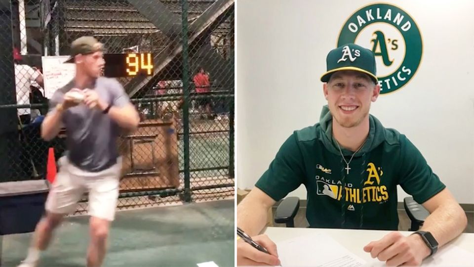 Oakland Athletics: Amateur wirft bei "Pitch Challenge" – jetzt hat er einen Profi-Vertrag