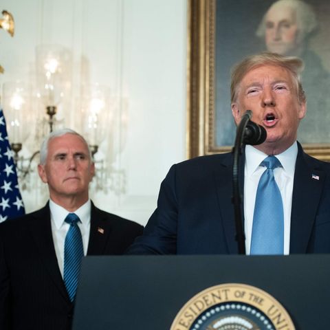 US-Präsident Donald Trump gibt ein Statement nach den Bluttaten in den USA ab