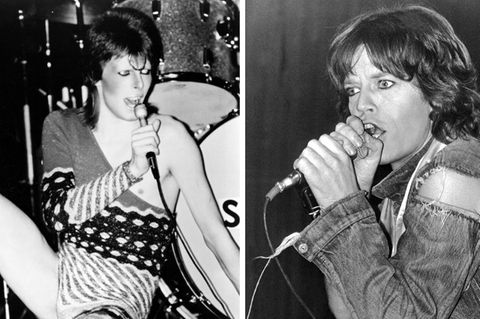 David Bowie und Mick Jagger
