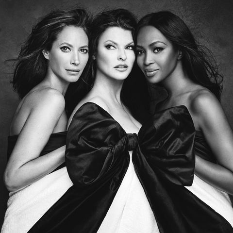 Christy Turlington, Linda Evangelista und Naomi Campbell