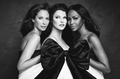 Christy Turlington, Linda Evangelista und Naomi Campbell