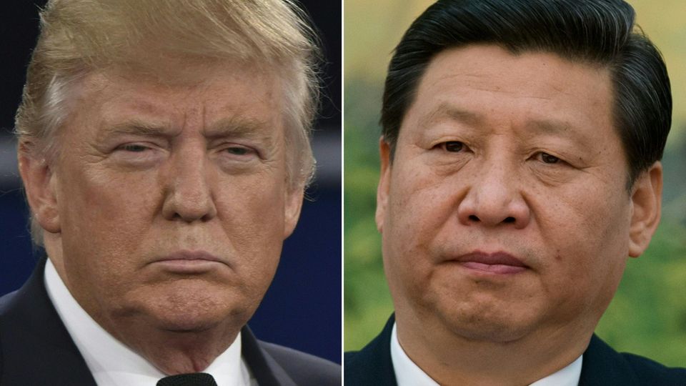 Erbitterte Feinde im Handelskrieg: US-Präsident Donald Trump und Chinas Staatschef Xi Jinping (r.)