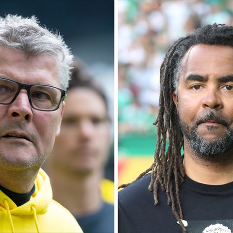 Norbert Dickel und Patrick Owomoyela