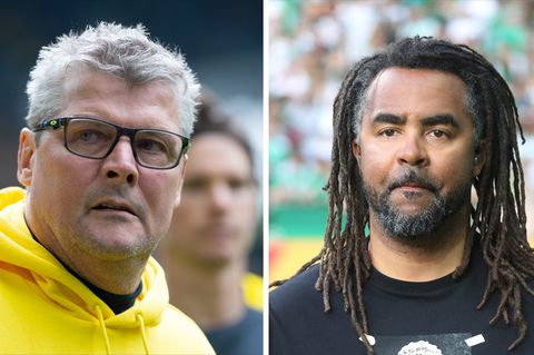 Norbert Dickel und Patrick Owomoyela