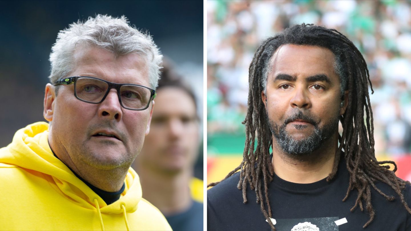 Norbert Dickel und Patrick Owomoyela