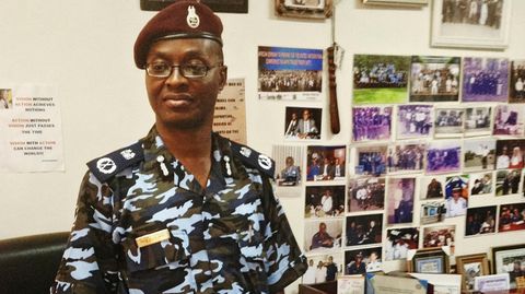 Al Shek Kamara Polizist aus Sierra Leone