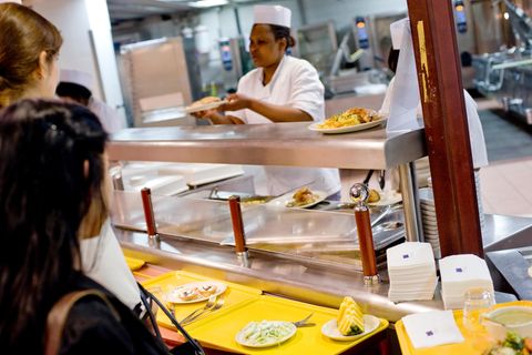 Blick in die Kantine des EU-Parlaments