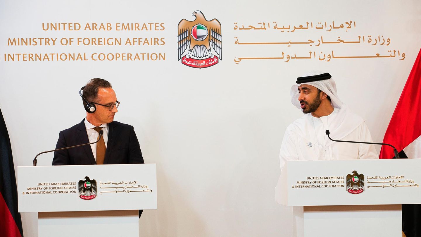 Heiko Maas und Abdullah bin Zayed Al Nahyan