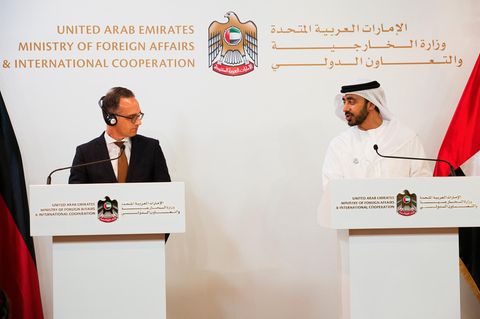 Heiko Maas und Abdullah bin Zayed Al Nahyan