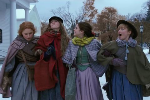 Saoirse Ronan, Emma Watson, Eliza Scanlen und Florence Pugh im Film Little Women