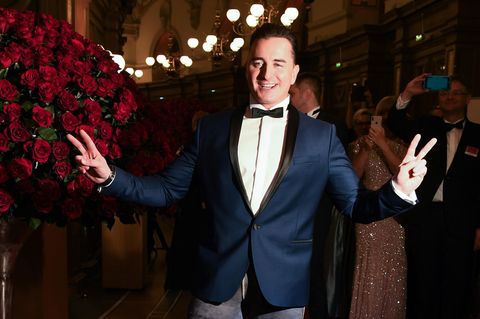 Sänger Andreas Gabalier auf dem 14. Sempernopernball in Dresden.
