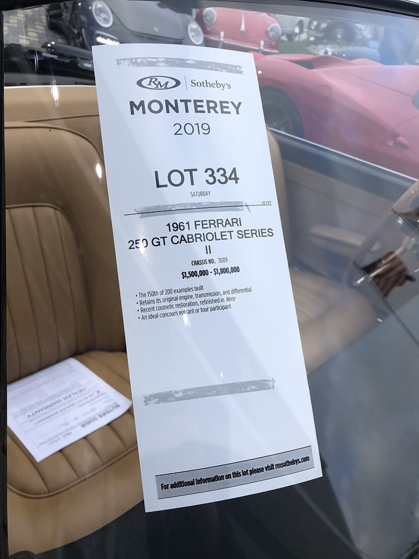 Versteigerungen Pebble Beach 2018