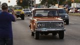 Ein klassischer Jeep ist ein Blickfang