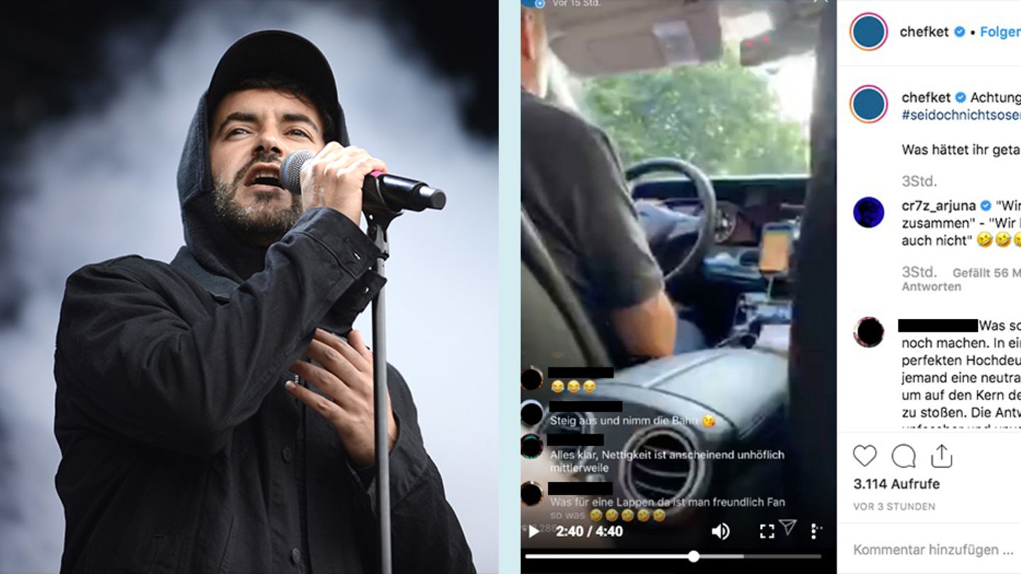 Chefket hält die Unterhaltung auf Instagram fest