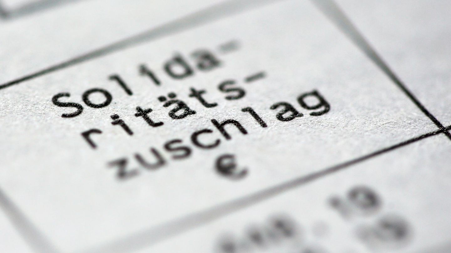 Ein Steuerbescheid mit dem Posten Solidaritätszuschlag