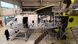 Maschine von Skyworks im Hangar