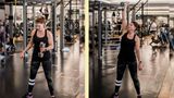 NEONxPolar: Sonja bei einer Hantelübung