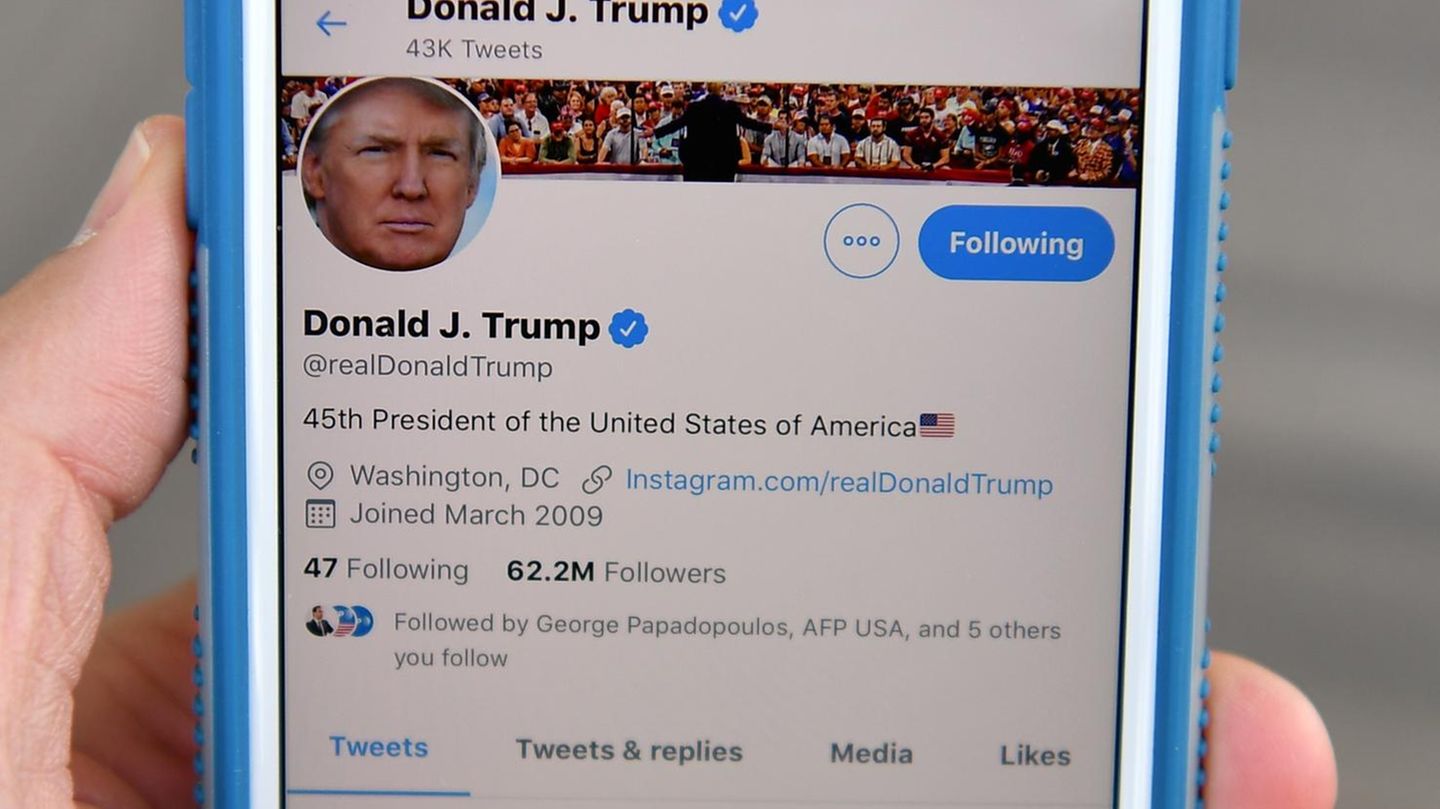 Der Twitter-Kanal von US-Präsident Donald Trump