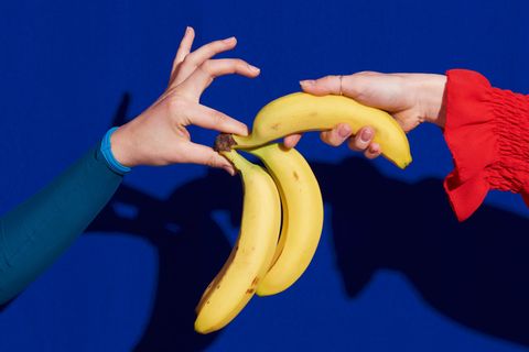 Personen mit Banane