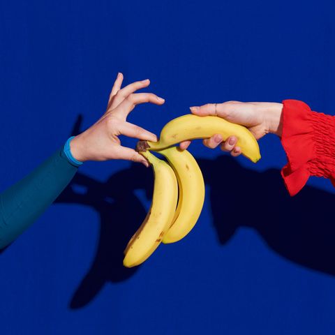 Personen mit Banane