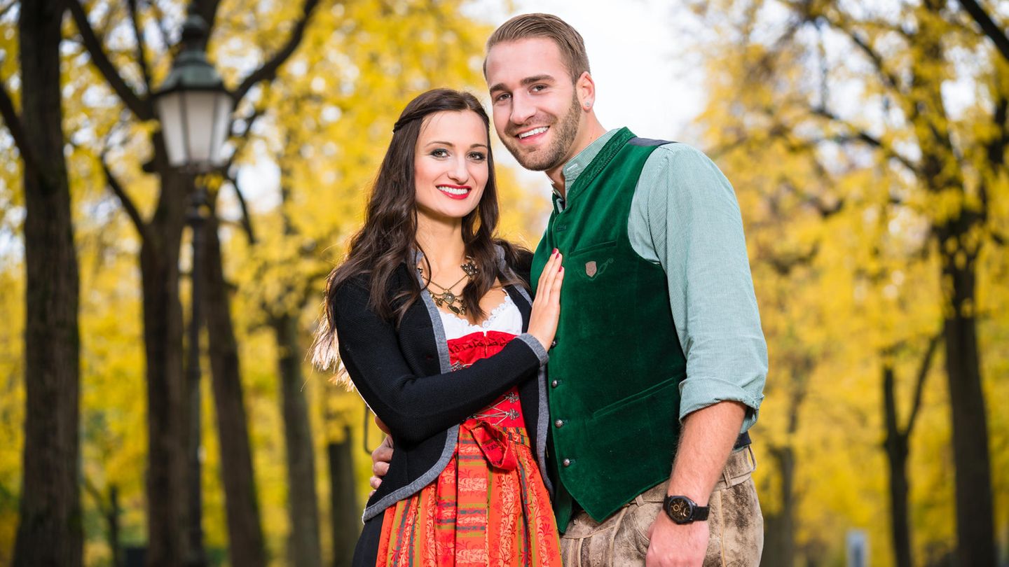 Auf dem Okotoberfest sind Trachten Tradition