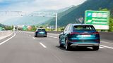 Im Fahrmodus "Komfort" ist der Audi E-Tron langstreckentauglich