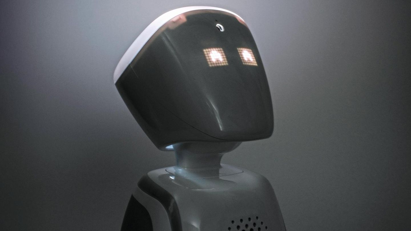 Fast putzig wirkt der kleine Roboter