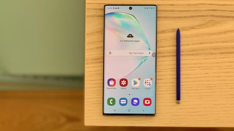 Samsung Galaxy Note 10 von vorne